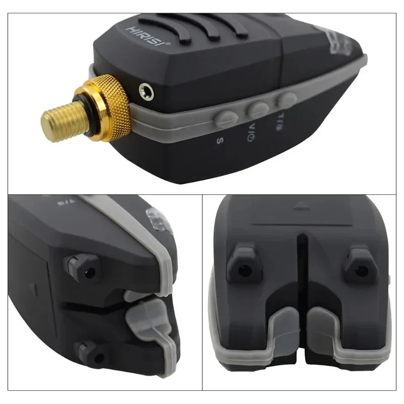 Hirisi 1PCS Waterproof Carp Fishing Bite Alarm With Snag Bar And Rolling LED Band Fish Bite Indicator Fishing Induction Alarm Zpaxo