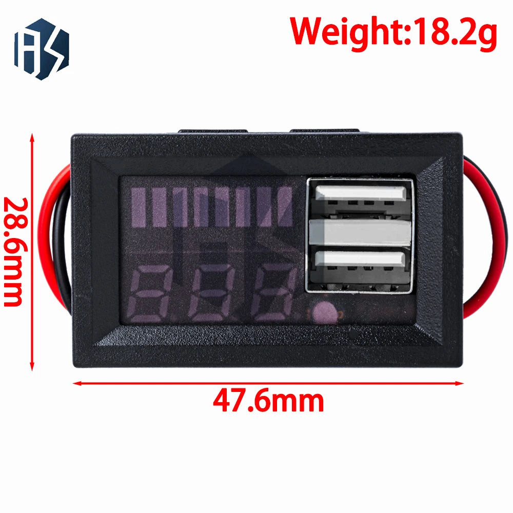 1S/2S/3S Dual‑USB Li‑ion Charging Module, 12.6V Synchronous Rectification & Charge Recognition Zpaxo