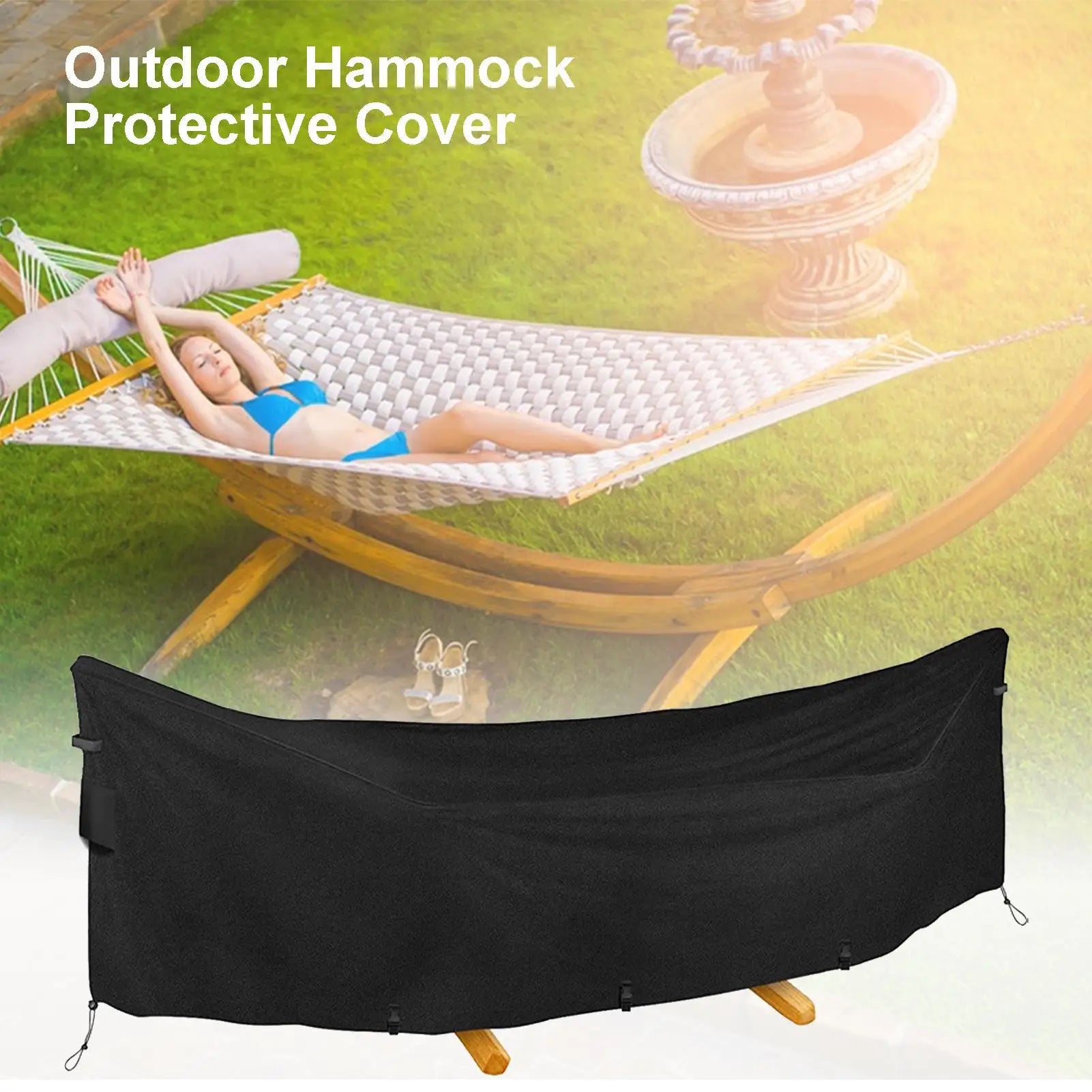 Hammock Cover Waterproof Heavy Duty UV Protection Outdoor Storage Hammock Cover for Summer Winter Camping Travel Hiking Climbing Zpaxo
