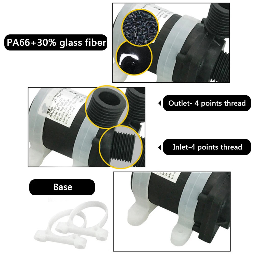 Brushless Solar Motor Water Pump Heater Shower Floor Heating Booster
