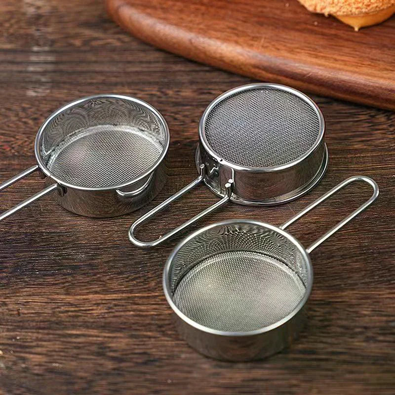 Handheld Coffee Powder Mesh Sieve Baking Tools Stainless Steel Flour Zpaxo