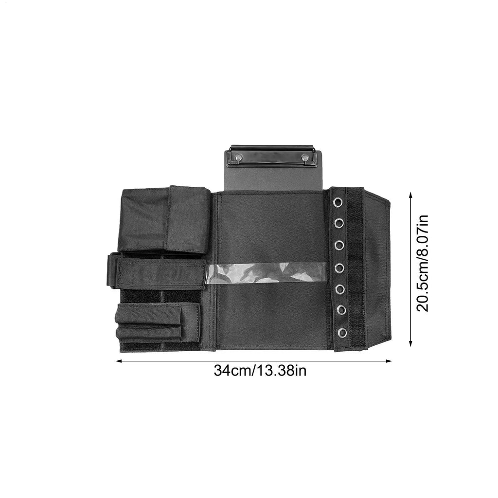 Pilot Kneeboard 7-Slots Knee Writing Board Leg Strap Clipboard Pen