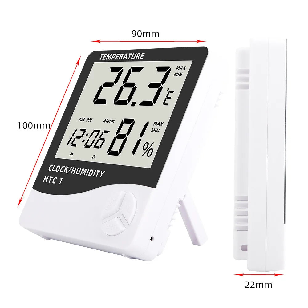 LCD Digital Thermometer Hygrometer – Indoor Humidity & Temp Meter Thermometer Hygrometer Zpaxo