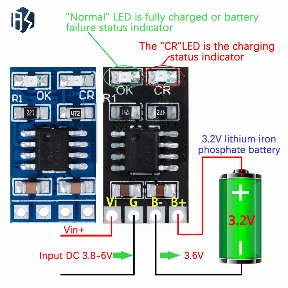 MPPT Solar Charge Controller 1A 3.2v 3.7V 18650 LiPo Li-ion Lithium Battery Charger Module SD05CRMA Solar Panel Battery Charging Zpaxo