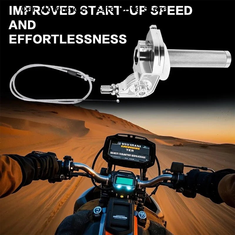 Universal CNC Aluminum Accelerator Throttle Twist Grips Handlebars
