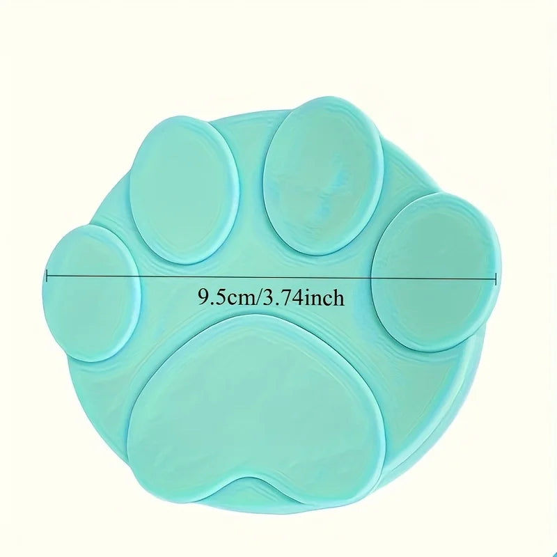 Portable Silicone Dog Cat Canned Lid 2-in-1Food Sealer Spoon Pet Food Cover Storage Fresh-keeping Lids Bowl Dog Accessories Zpaxo green