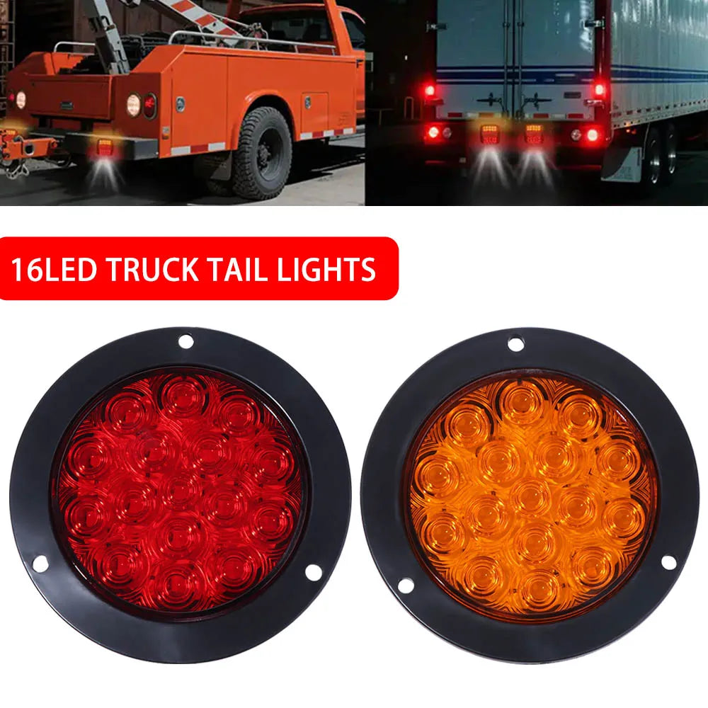 DC 12-24V LED Flashing Chassis Tail Light High-Power Multi-Color Truck Laser Spotlight Enhance Visibility Anti Fog Zpaxo