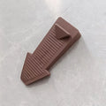 1Pcs Door Stopper Safety Silicone Anti-skid Windproof Door Stop Door Rear Retainer Anti-collision Stop Home Bedroom Zpaxo Brown