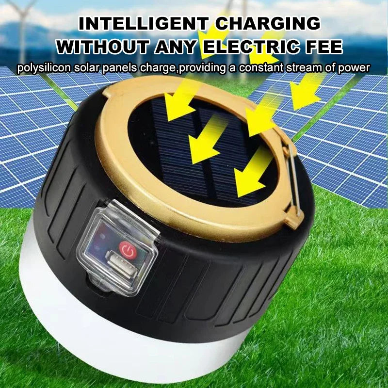 Solar LED Camping Lantern – USB Rechargeable Portable Light Solar Camping Lantern Zpaxo