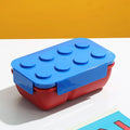 Kids Building Block Bento Lunch Box – Leakproof Microwave Safe Kids Bento Lunch Box Zpaxo 1050m Blue