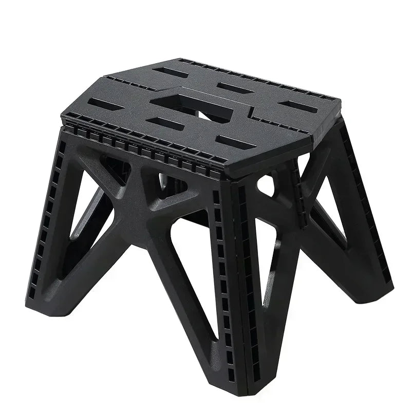 Portable Folding Stool Chair Multiple Uses Load Bearing Durable