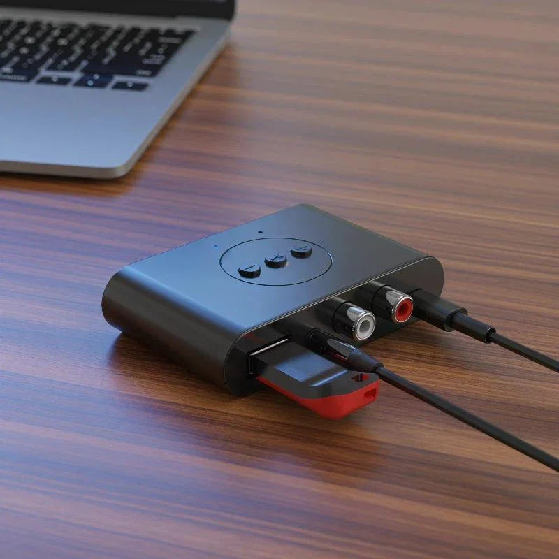 Bluetooth 5.3 AUX Adapter – Wireless Audio Receiver for Car & TV