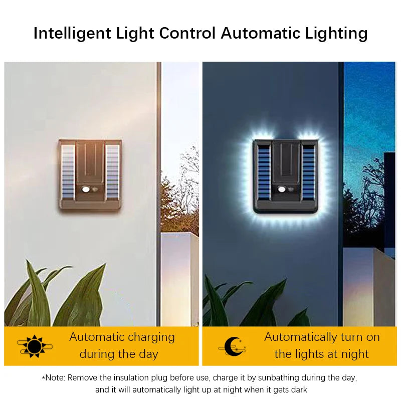 Outdoor Waterproof Wall Lamp Minimalist Solar Light Courtyard Zpaxo