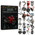 2025 Christmas Advent Calendar 2D Acrylic Motorcycle Ornament 24 Days
