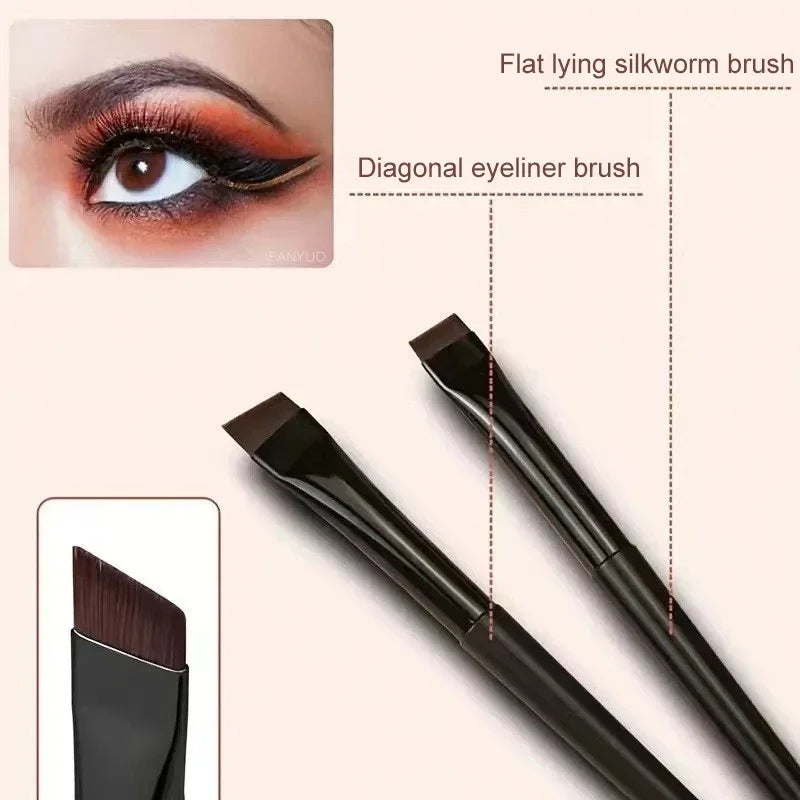 Upgrade Blade Eyeliner Brush Ultra Thin Fine Angle Flat Eyebrow Under