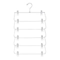 Multi Functional Folding Multi-Layer Pants Rack, Pants Hanger, Household Anti Slip And Seamless Wardrobe Storage Tool Zpaxo white