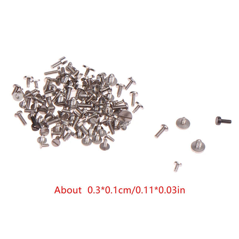 Precise Multi-size Watch Screws Crucial Tools Movement Fixes Zpaxo Silver