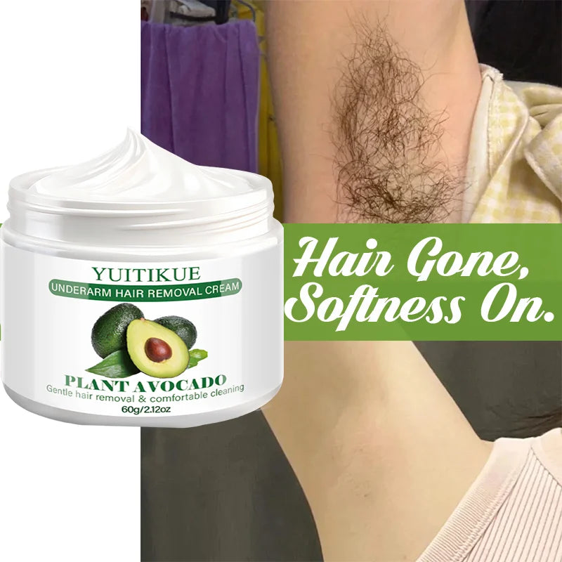 YUITIKUE Avocado Hair Removal Cream – Natural & Gentle Hair Removal Cream Zpaxo