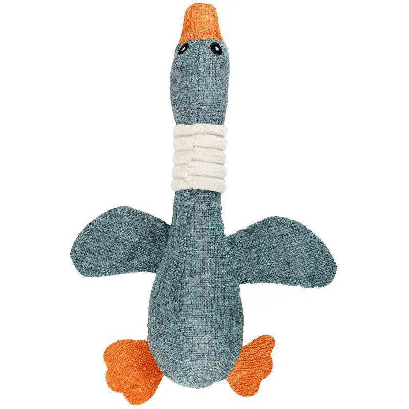 Pet Mallard Duck Dog Toy Big Chewers Squeaky Goose Puzzle Training Zpaxo A3