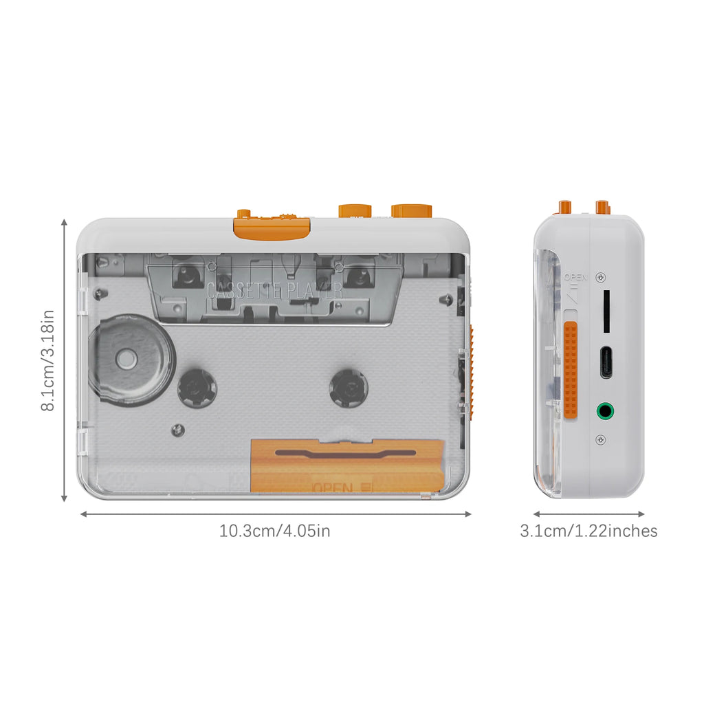 Portable Tape Player USB Cassettes Recorder Cassette MP3 CD Converter
