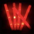 20 LED Glow Cheer Sticks Red Light Up Foam Stick Wedding Wand Dark