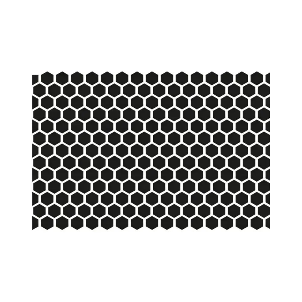 75x50cm Matte Black Honeycomb Car Window Sticker 3D Hexagonal Self-Adhesive Sun Shade Privacy Protection Film Zpaxo 1 PCS A