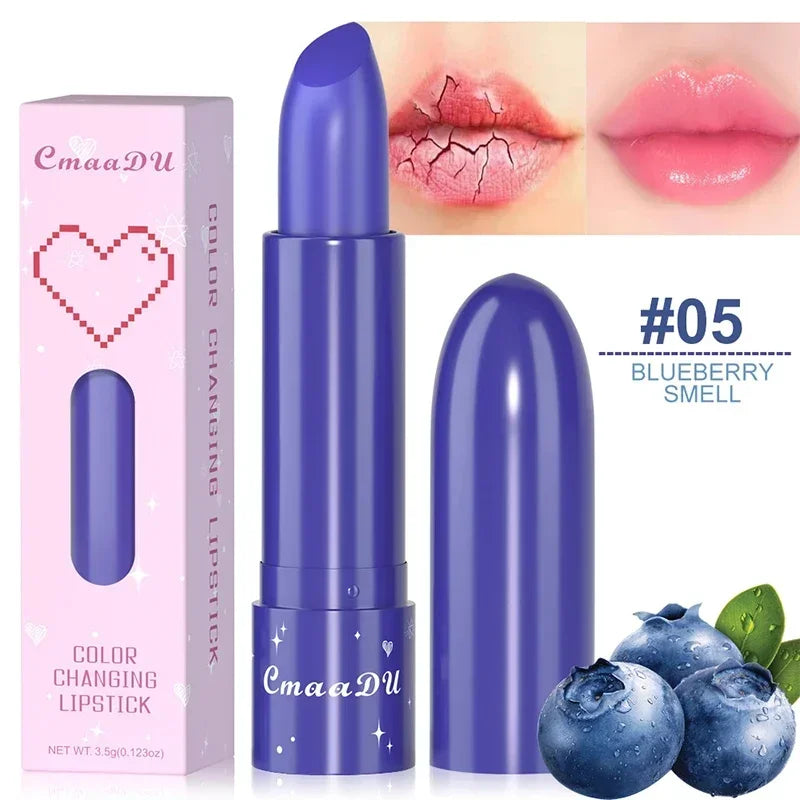 6Color Waterproof Fruit Tinted Shine Changing Moisturizing Nourishing Zpaxo 05