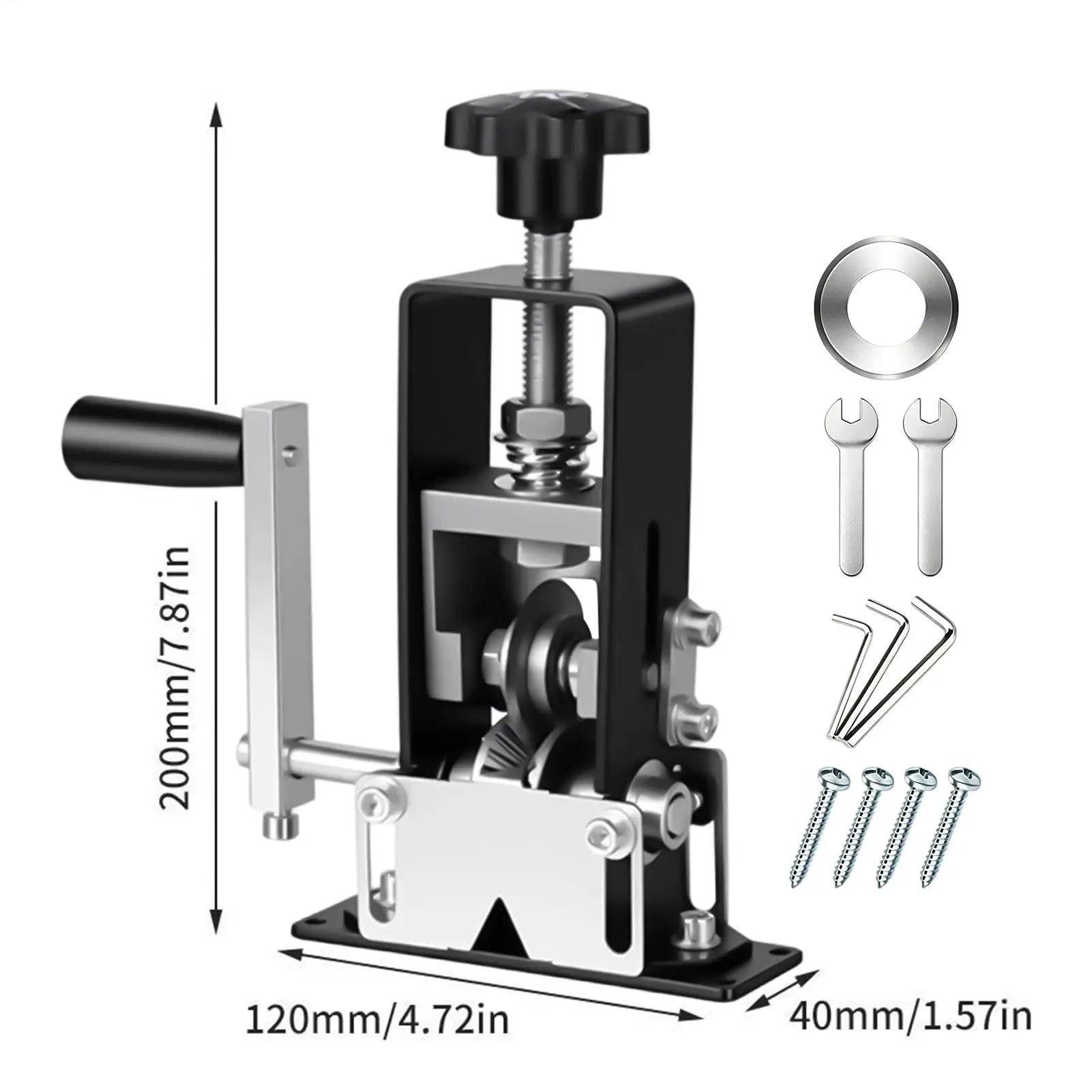 Wire Stripping Machine Manual Adjustable Hand Crank Tool Electrical