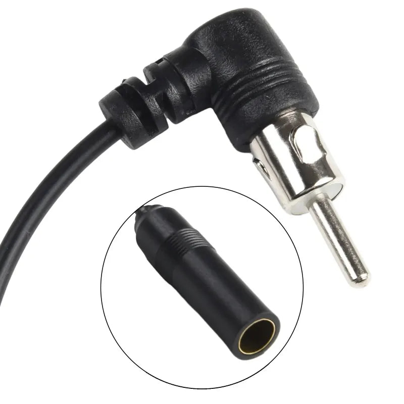 Car AM/FM Antenna Adapter – Elbow Male to Female Cable