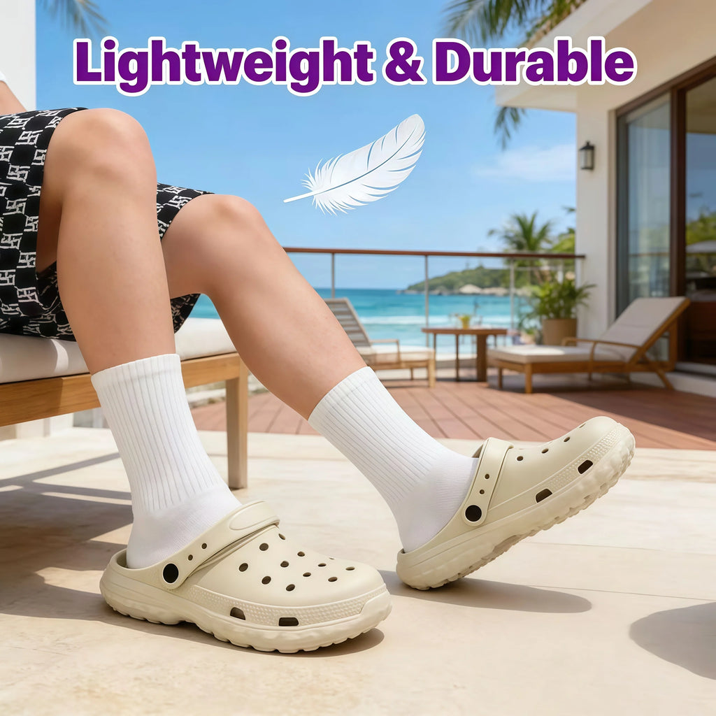 EVA Women Men's Hole Shoes Summer Non-slip Outdoor Sandals Closed Toe