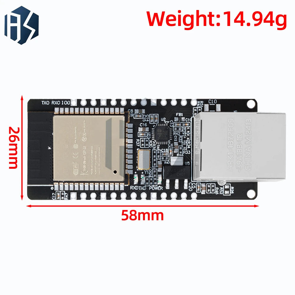 WT32-ETH01 Embedded Serial Port Networking Ethernet Bluetooth-compatible WIFI Combo Gateway MCU ESP32 Wireless Module Board Zpaxo