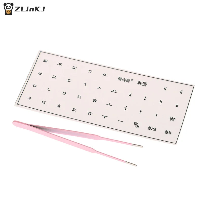 Universal Transparent Korean Language Tear-off Film Keyboard Sticker Zpaxo