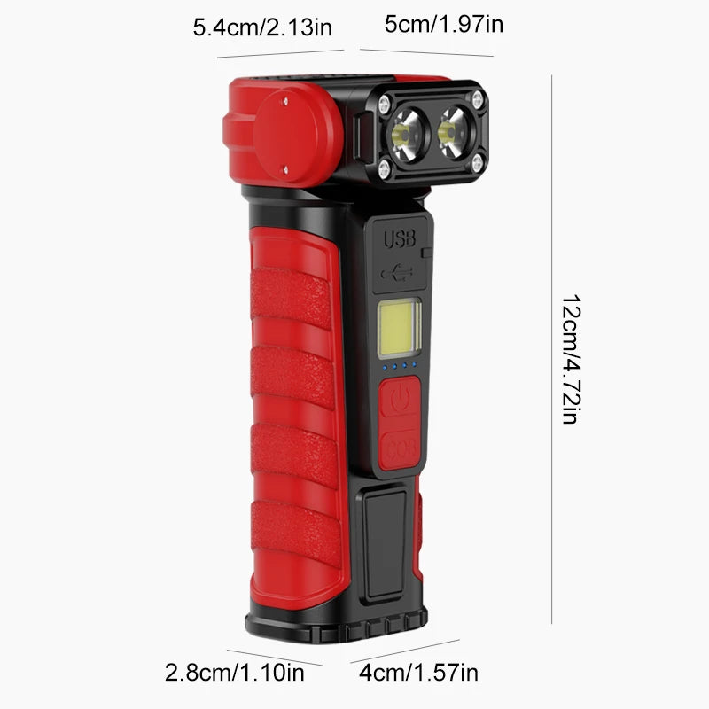 Robot Lighting Work Light Multi Level Adjustment Rechargeable