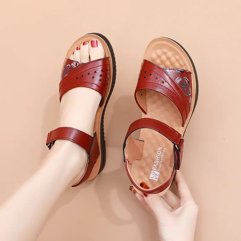 Multi-color Wedge Sandals Women Crisscross Strap Design Adjustable Zpaxo
