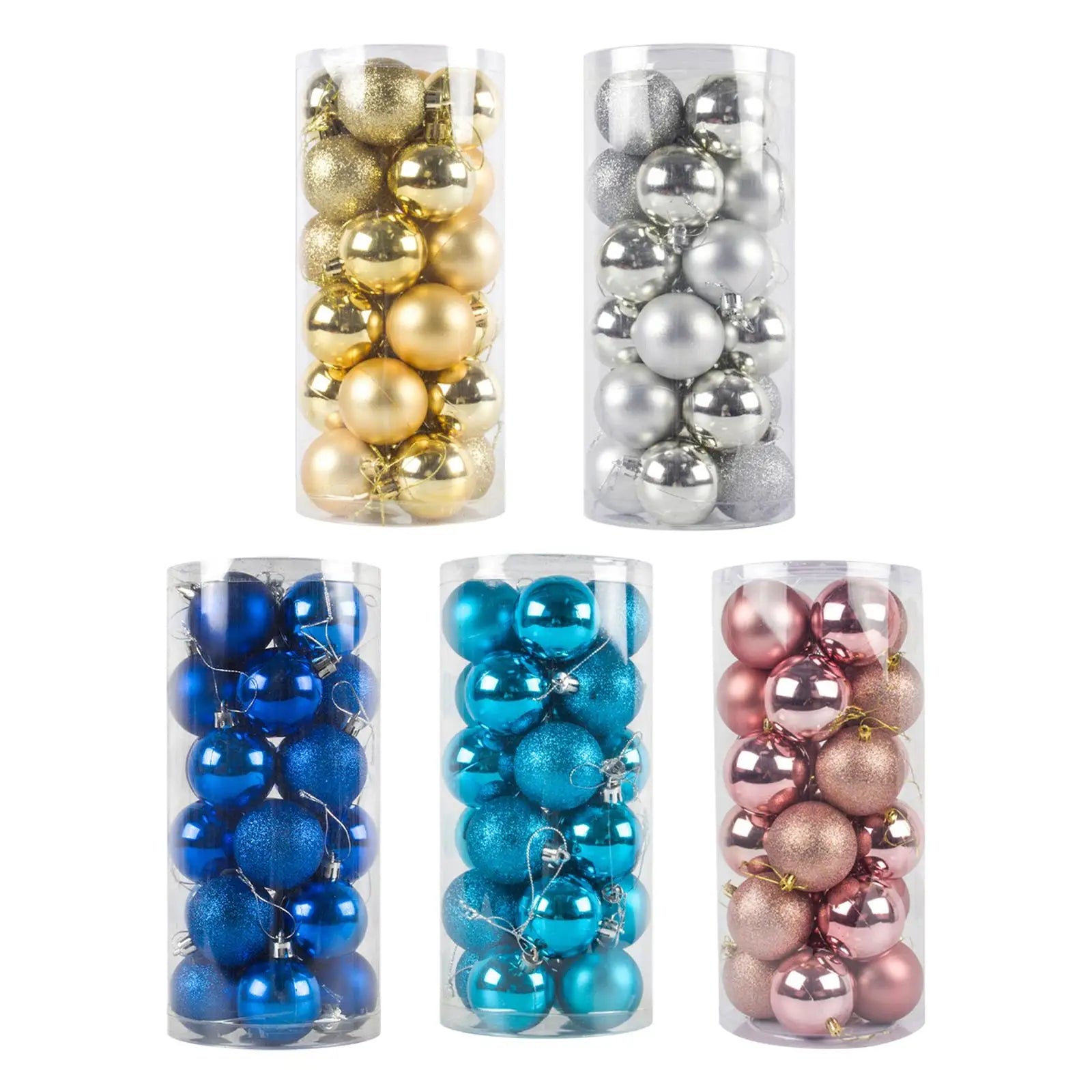 Christmas Ball Shatterproof Crafts Pendants DIY Decor Hanging Balls Zpaxo