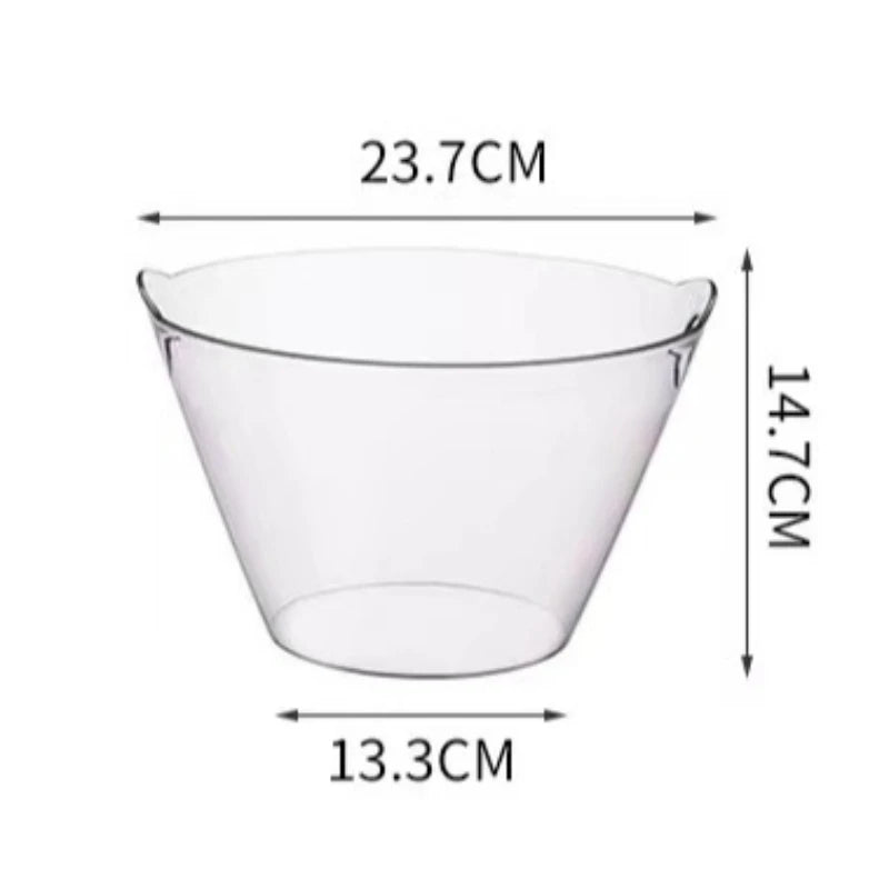 Clear Acrylic Ice Bucket – Party Wine & Champagne Chiller Acrylic Ice Bucket Zpaxo M