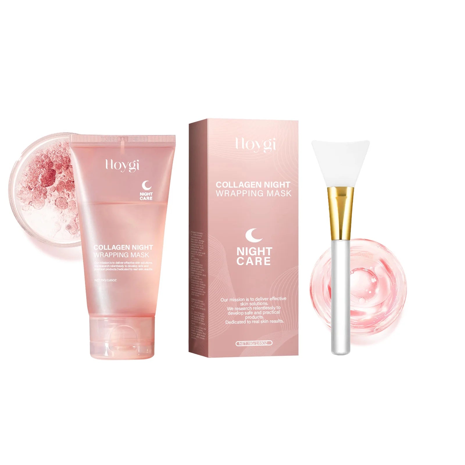 Collagen Peel-Off Night Face Mask – Firming & Hydrating Gel Peel-Off Face Mask Zpaxo 1Pcs