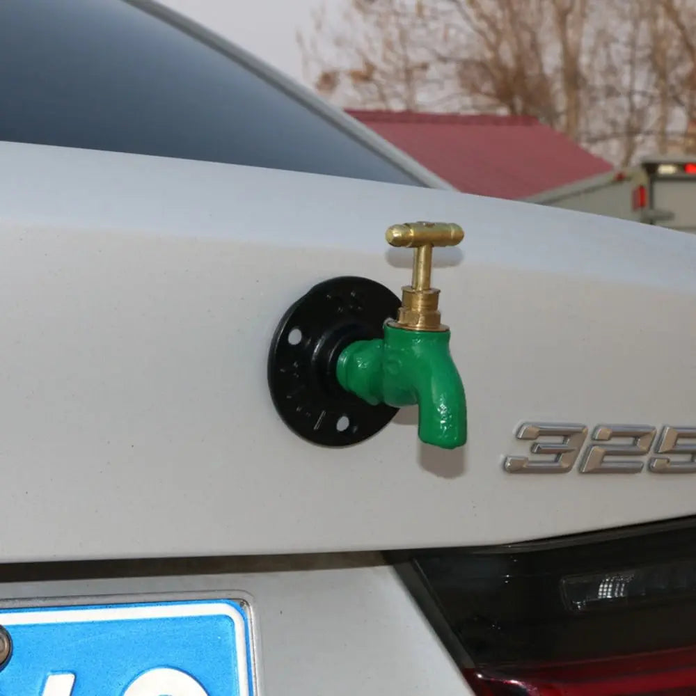 Metal Valve 3D Faucet Car Sticker Self-adhesive Funny Key Creative Zpaxo