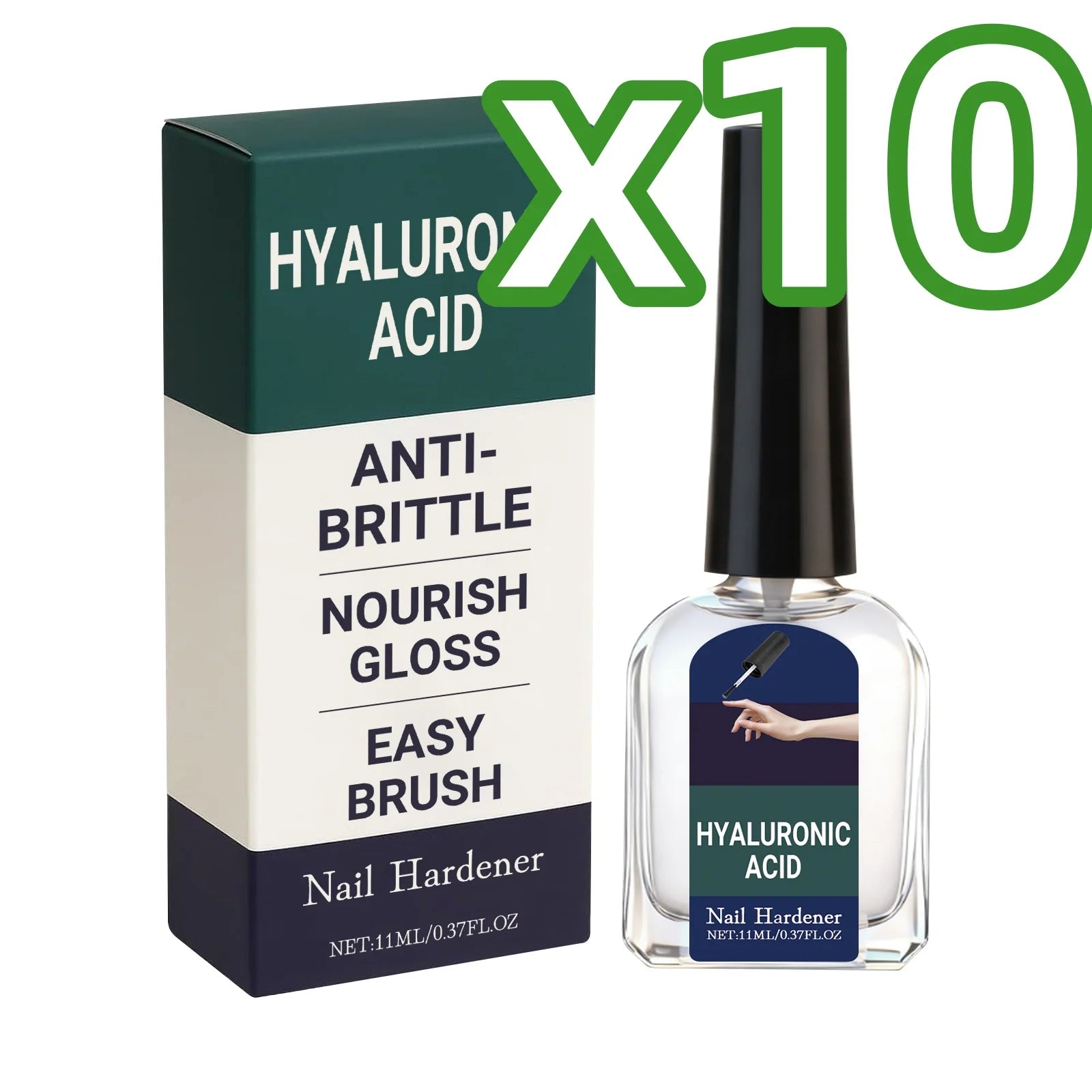 Hyaluronic Acid Nail Strengthening Drops | Nail Hardener Serum Nail Treatment Serum Zpaxo 11ml Boxed x10PCS