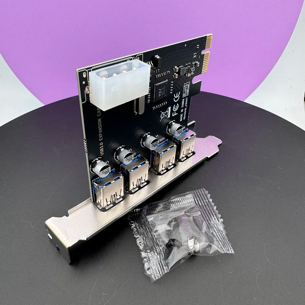 4 port USB 3.0 hub adapter PCI-e Expansion Card PCI express PCIe 4-port USB3.0 controller USB 3 0 PCI e PCIe express 1x Zpaxo