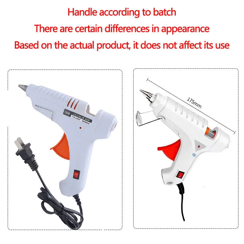 100W Electric Hot Melt Glue Gun DIY Mini for Household Industrial Use 11mm Glue Stick US Plug Repair Tool Zpaxo