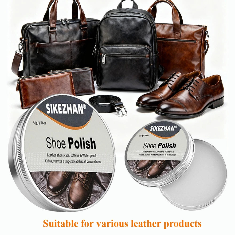 Professional Shoe Polish Cream for Leather Shoes, Restores Color&Shine,Waterproof Protection,Shoe Care Men&Women Shoes Nourish Zpaxo