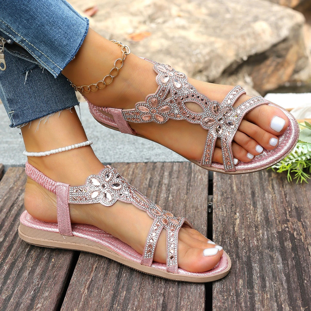 Women's Sandals Fashion Women Summer 2025 Shoes Low Heels Flat Zpaxo