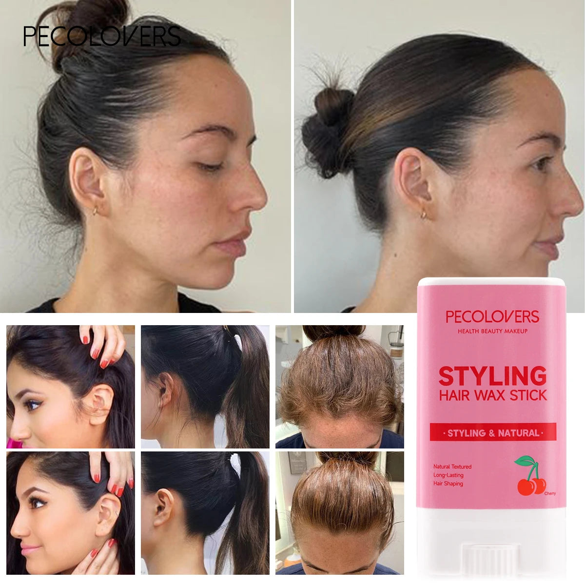 Fruity Hair Wax Stick, Broken Hair Finishing, Long-lasting, Easy To Use, for Daily Makeup Zpaxo