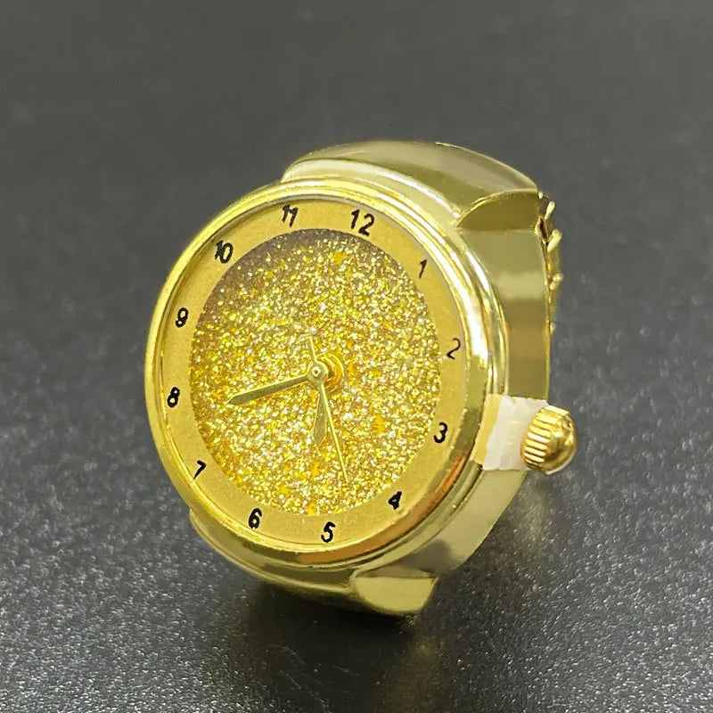 RetroGem New Fashion Personality Ring Watches Adjustable Women's Party Banquet Jewelry Finger Accessories Rings Gifts for Women Zpaxo A-gold