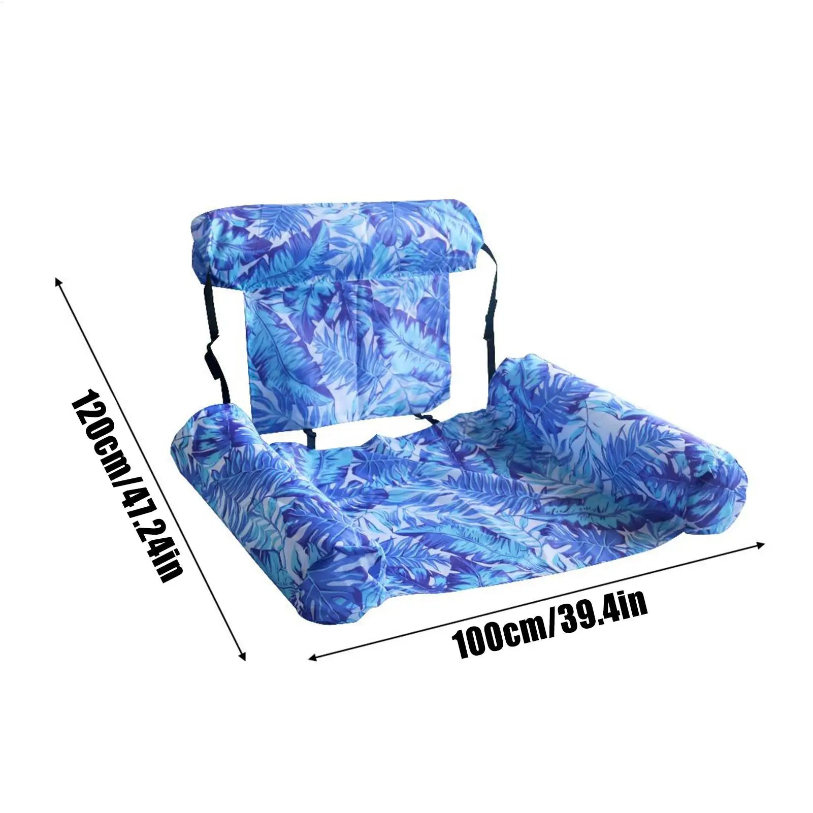 Adult Floats Pool Portable Blow Up Floating Lounger Inflatable Raft