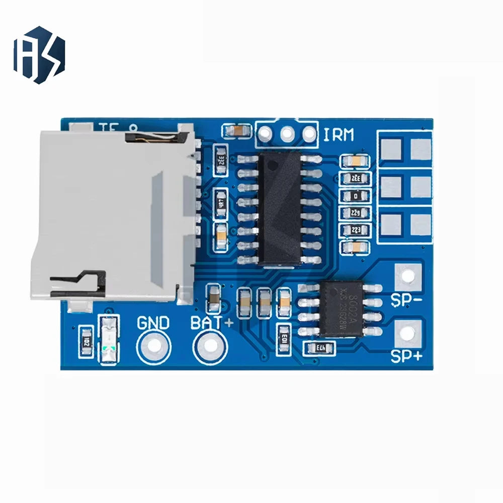 GPD2846A MP3 Decoder Module MicroSD TF Card Slot 2W Class-d Amplifier Zpaxo