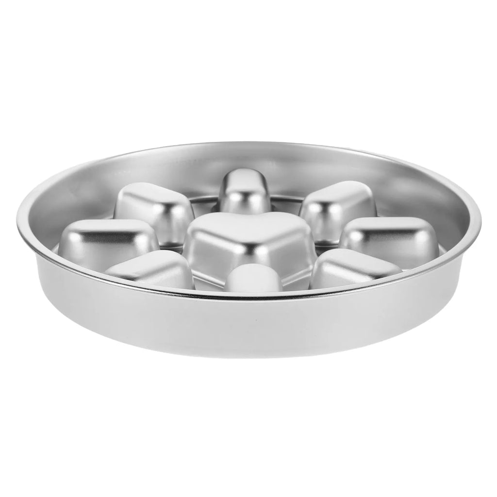 Stainless Steel Slow Feeder Dog Bowl Non-slip Puzzle Design Eating