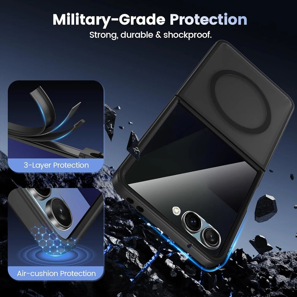 UYUXIO Magnetic Wireless Charging Mobile Phone Case Samsung Galaxy Z