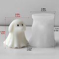 Cute Ghost Puppy Kitten Silicone Molds DIY Halloween Candle Making